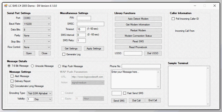 Logiccode GSM SMS .Net Library v4.1 + License Key