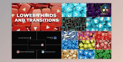 Social Media Lower Thirds And Transitions for Davinci Resolve (Videohive 55804318)