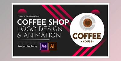 Coffee Shop Logo Design and Animation (Videohive 28601763)