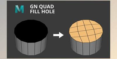 Artstation – GN Quad Fill Hole – Maya v4.17