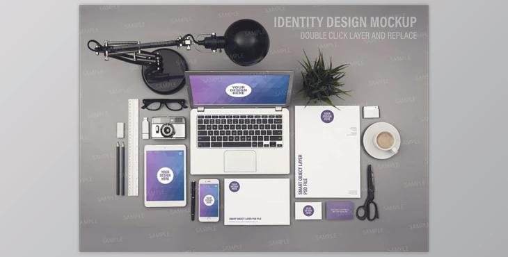 Identity Design Mockup Smart Objects By Twin Design (PSD)