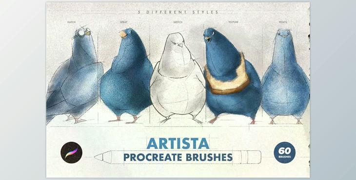 Artista Procreate Brushes CreativeMarket – 4762278