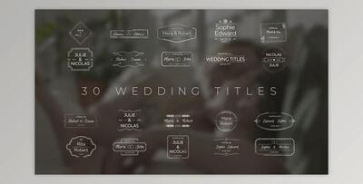 Wedding Titles MOGRT (VideoHive 37448532)