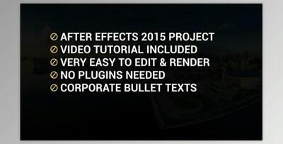 Creative Corporate Bullet Texts (Motionarray 992353) - AE Project