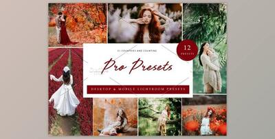 12x Lightroom Presets, Pro Presets By Kzara Visual Concepts (Mob, Desk)