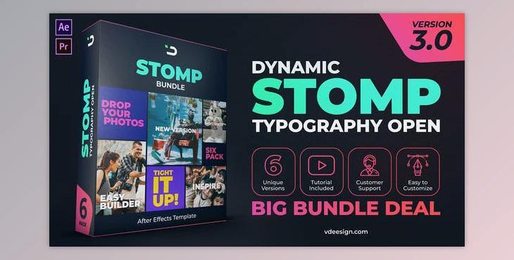 VIDEOHIVE DYNAMIC STOMP TYPOGRAPHY OPEN V3