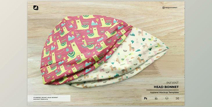 Infant Head Bonnet Mockup - 6788168