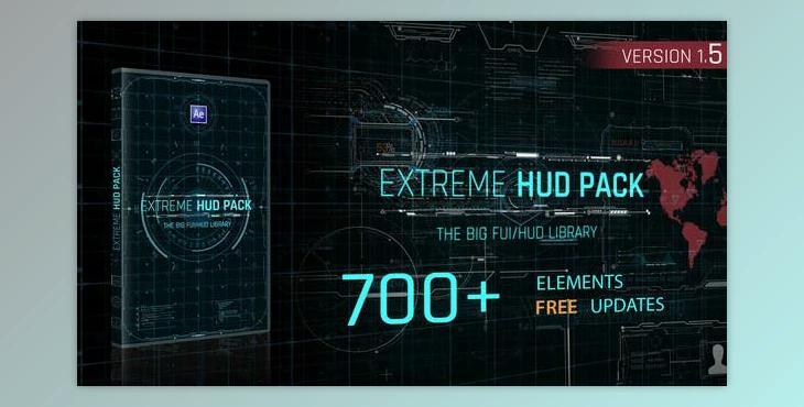 Extreme HUD Pack (Videohive 28985545 ( Update 27 August 21 )) - AE Project
