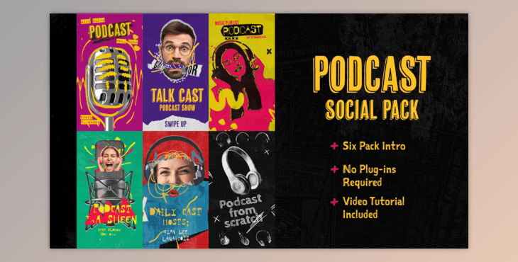 Podcast Intro Social Pack (Videohive 43057854) - AE Project