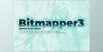 Bitmapper 3 – PSD Template CreativeMarket - 7309325