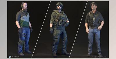 Unreal engine - Characters Modular Characters MegaPack (Engine version 4.16-4.27, 5.0-5.3)