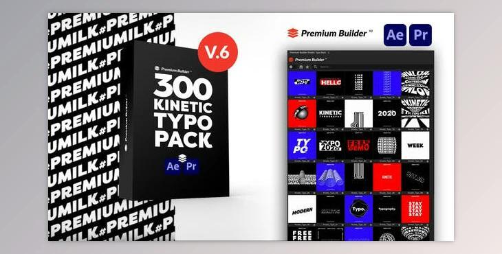 Videohive PremiumBuilder Kinetic Typography Pack 28757522 v6