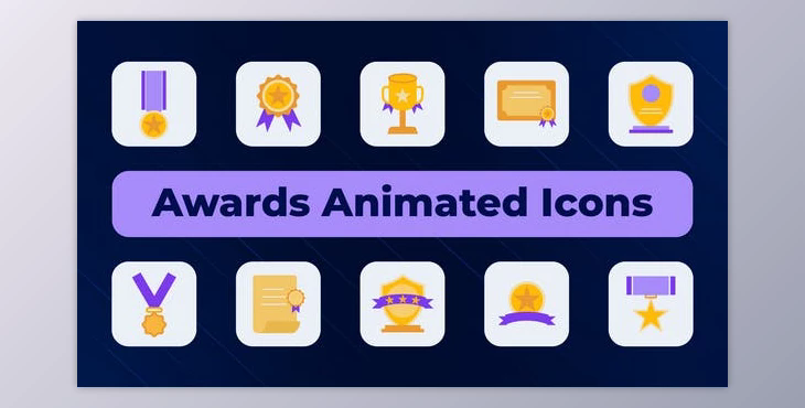 Awards Animated Icons (Videohive 50429332) - AE Project