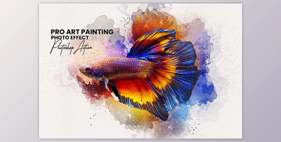 Pro Art Painting Photoshop Action - 92351477