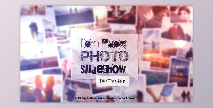 Torn Paper Photo Slideshow (Videohive 52949409) - AE Project