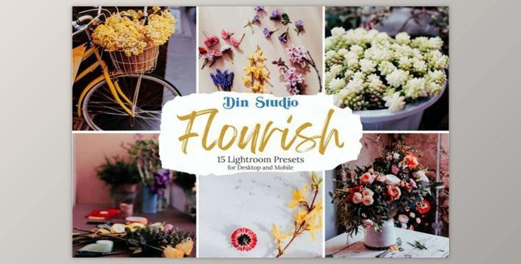 Flourish Lightroom Presets by Din-Studio (Desk, Mob)