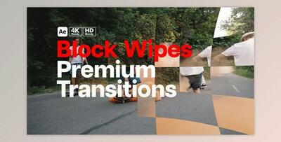 Premium Transitions Block Wipes (Videohive 49816426) - AE Project