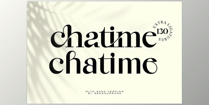 Chatime – A Bold Ligature Font