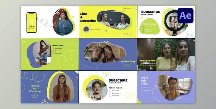 Youtube Slides for After Effects (Videohive 52087220) - AE Project