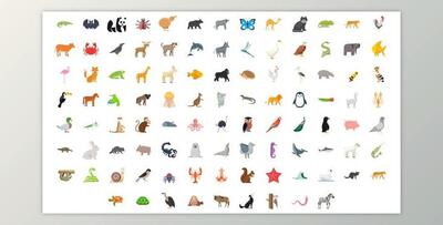 100 Animals & Birds Icons (Videohive 29885627) - AE Project