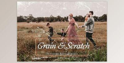 35 Vintage Grain & Scratch Overlays By EpicoMedia