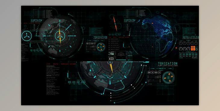 HUD UI Earth 2 (Videohive 43639639) - AE Project