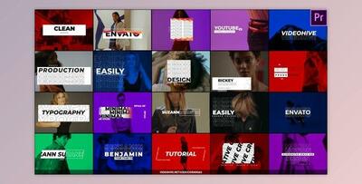 Minimal Typography For Premiere Pro (Videohive 33852442) - PR Project