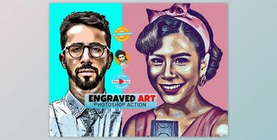 Engraved Art Effect By MRI STUDIO