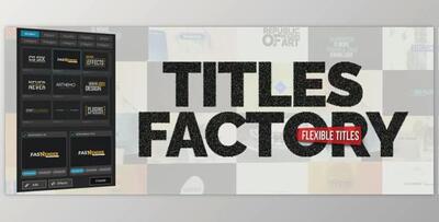 Aescripts Titles Factory v1.0.1