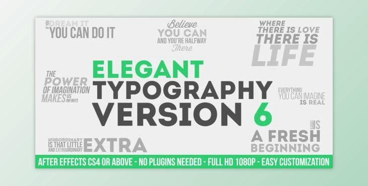Elegant Typography V6 (Videohive 9008689)