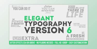 Elegant Typography V6 (Videohive 9008689)