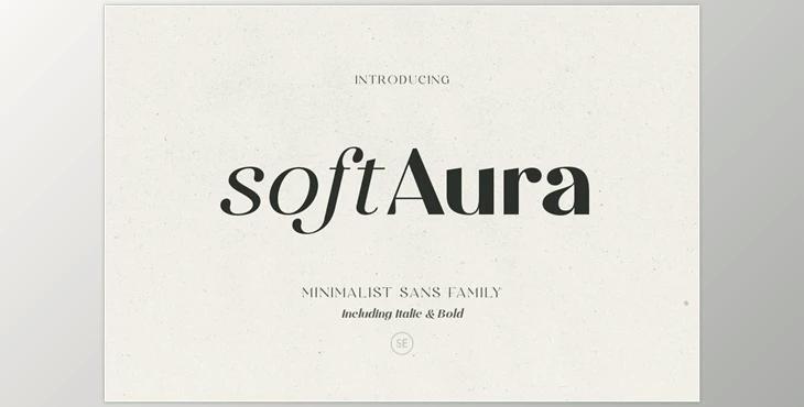 Soft Aura – Minimalist Sans Family