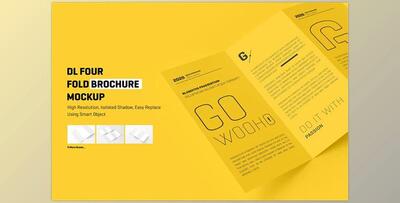 DL 4 Fold Brochure Mockup CreativeMarket-5307332
