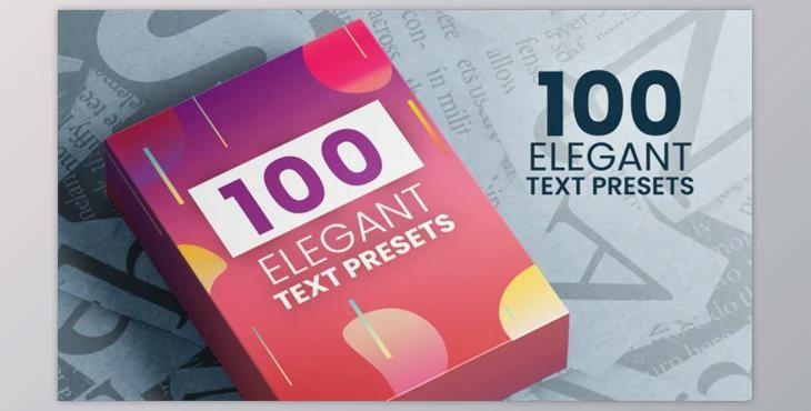 Elegant Text Presets (Motionarray 757269)