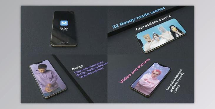 Phone 13 App Promo Mockup (Videohive 35786493) - AE Project