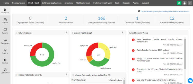 Central Endpoint ManageEngine 11.4.2504.1