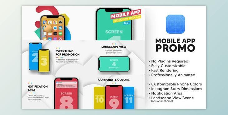 Mobile App Promo (Videohive 30633792) - AE Project