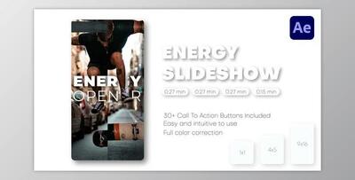 Energy Slideshow – Instagram Reels, TikTok Post, Short Stories (Videohive 41407206) - AE Project
