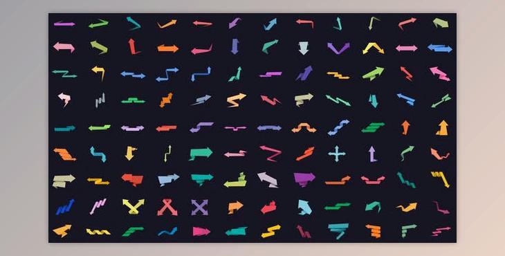 108 Origami Arrows (Videohive 45909130) - AE Project