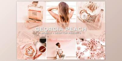 5 Peach Lightroom Presets By TheWayfarerShoppe (Mob, Desk)