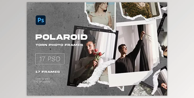 Polaroid Torn Photo Frames - 159305297