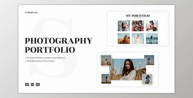 Photography Portfolio 2.0 (Videohive 38747719) - AE Project