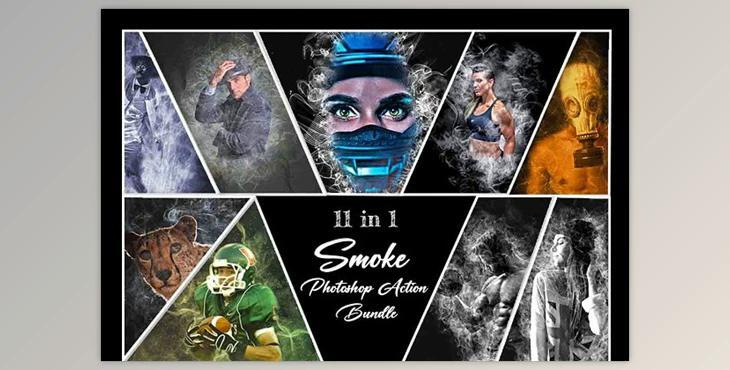 Smoke Photoshop Action Bundle Creativemarket - 10988947