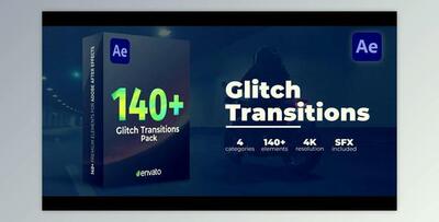 Glitch Transitions (Videohive 43601069) - AE Project