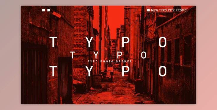 Typo Photo Opener (Videohive 47494755) - AE Project