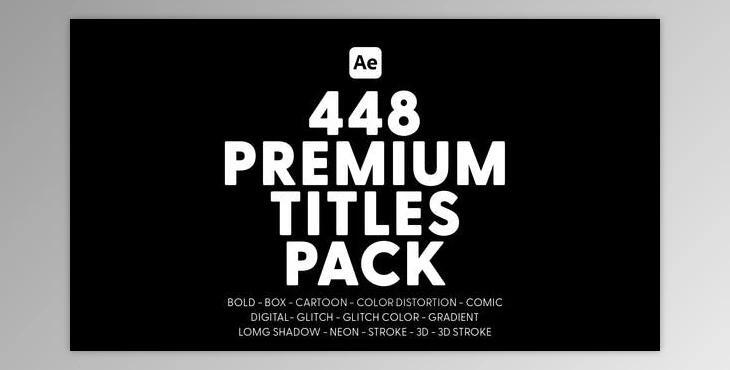Premium Titles Pack (Videohive 38893912) - AE Project