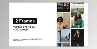 Split Screen Vertical and Post - Frames 2 (Videohive 55915508) - AE Project