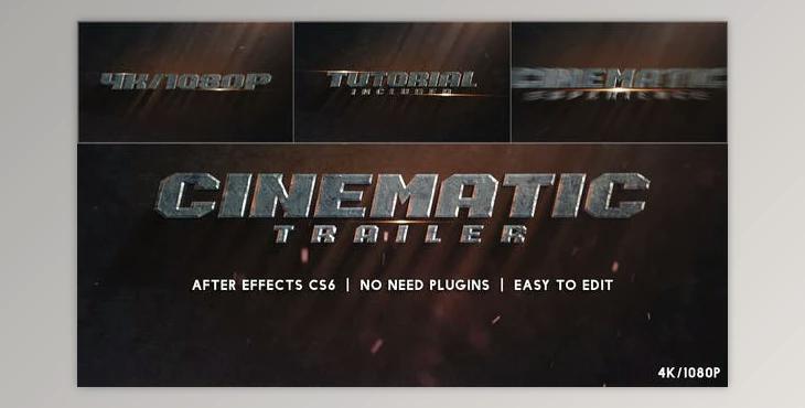 Cinematic Trailer V.3 (Videohive 42644908) - AE Project