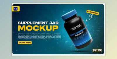 Supplement Jar Video Mockup (Videohive 54401432) - AE Project