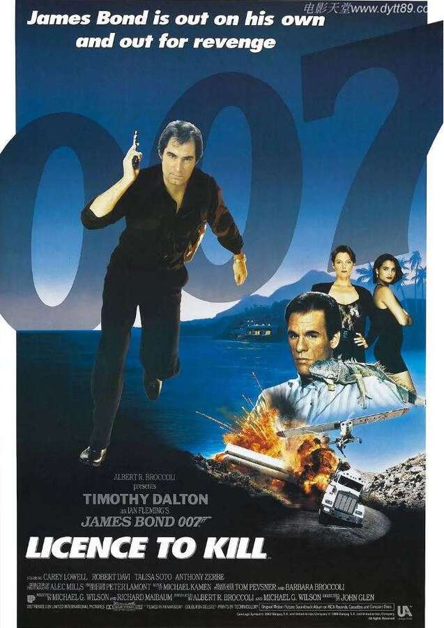 1989年英国经典动作片《007之杀人执照》BD国英双语中英双字